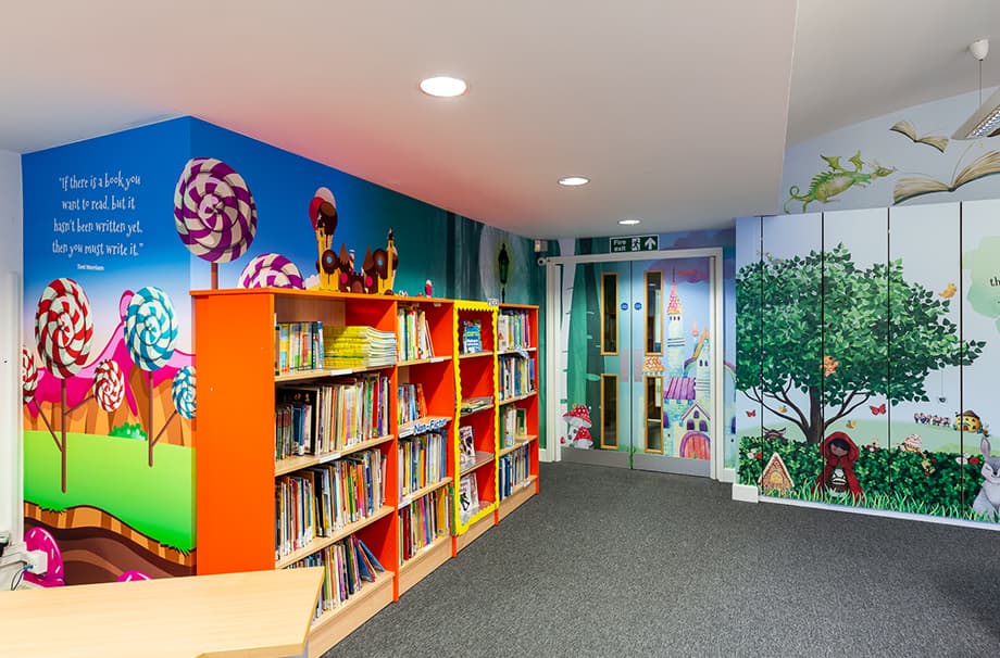 Library at Vertex International School