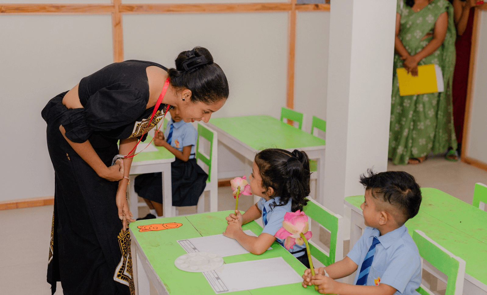 Pre-Primary section students at Vertex International School